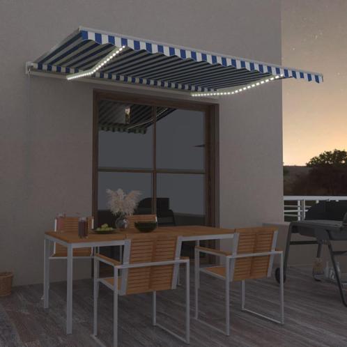 vidaXL Luifel automatisch met LED en windsensor 450x350 cm, Tuin en Terras, Zonneschermen, Nieuw, Verzenden