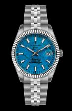 Tecnotempo® - Automatic 100M Turquoise - Fluted Limited, Nieuw