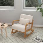 Zetel - Relaxify - Comfortabel - Houten frame - Crèmekleurig, Huis en Inrichting, Stoelen, Ophalen of Verzenden, Nieuw, Stof, Modern