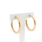 Gouden subtiele oorringen | Ø 30,5 mm (oorstekers), Goud, Gebruikt, Ophalen of Verzenden, Overige kleuren