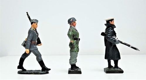 Lineol - Speelgoed 3x Militaires de la Luftwaffe - 1960-1970, Kinderen en Baby's, Speelgoed | Overig