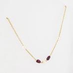 Hanger - 18 karaat Geel goud - 2.00ct. tw. Robijn - Parel, Handtassen en Accessoires, Antieke sieraden