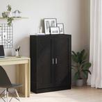 vidaXL Boekenkast Zwart eiken 82.5 x 30.5 x 115 cm Bewerkt, Huis en Inrichting, Verzenden, Nieuw