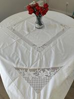 Tafelkleed - 150 cm - 150 cm - Vintage handgemaakt linnen
