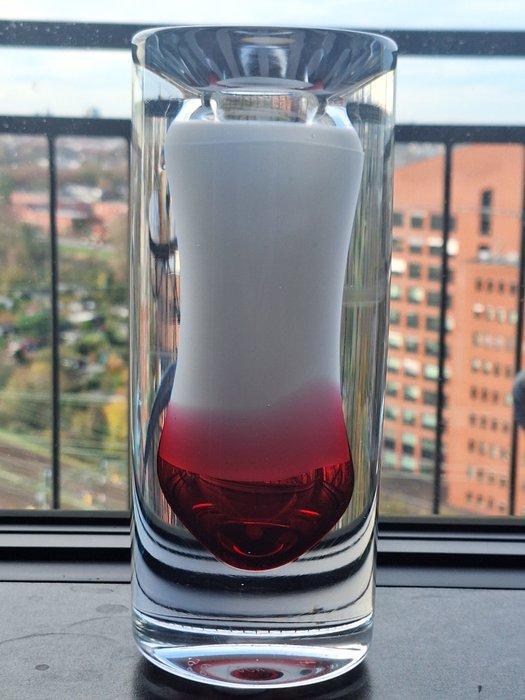 Glasfabriek Leerdam - Vaas - unica 050611 - Glas - Unica, Antiek en Kunst, Antiek | Glaswerk en Kristal