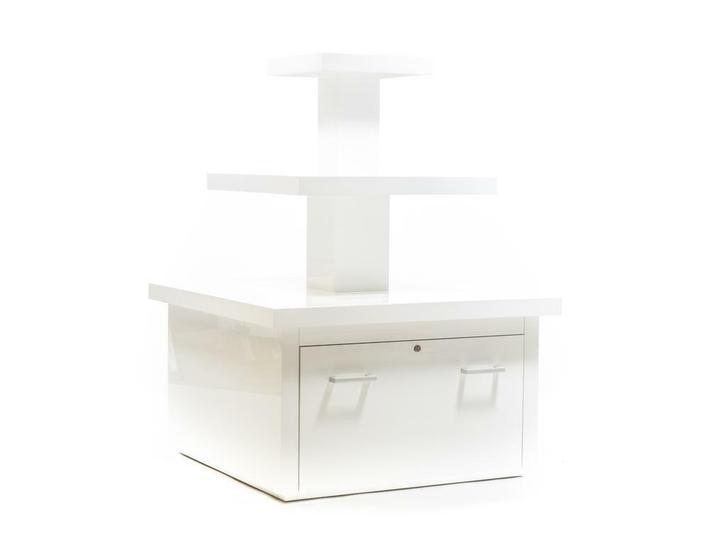 *TIP*  Zware hoogglans piramide tafel met lade, Zakelijke goederen, Kantoor en Winkelinrichting | Winkel en Inventaris, Ophalen of Verzenden