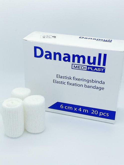 Danamull Elastisch Gaasverband 6cm x 4m - Doos 20 Stuks, Diversen, Verpleegmiddelen, Nieuw, Ophalen of Verzenden