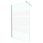 Sanifun douchewand Mannix 1000 x 2030 Z met stroken mat glas, Doe-het-zelf en Bouw, Sanitair, Ophalen of Verzenden, Nieuw, Douche