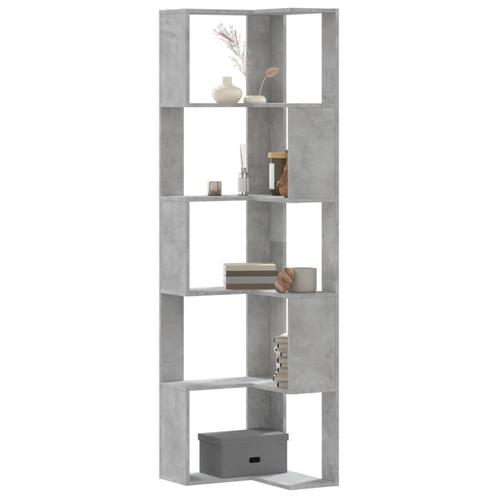 vidaXL Boekenkast 5-laags hoek 50x50x179 cm bewerkt hout, Huis en Inrichting, Kasten | Boekenkasten, Nieuw, Verzenden