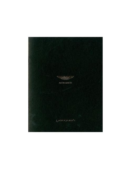 2013 ASTON MARTIN VANQUISH BROCHURE ENGELS, Livres, Autos | Brochures & Magazines