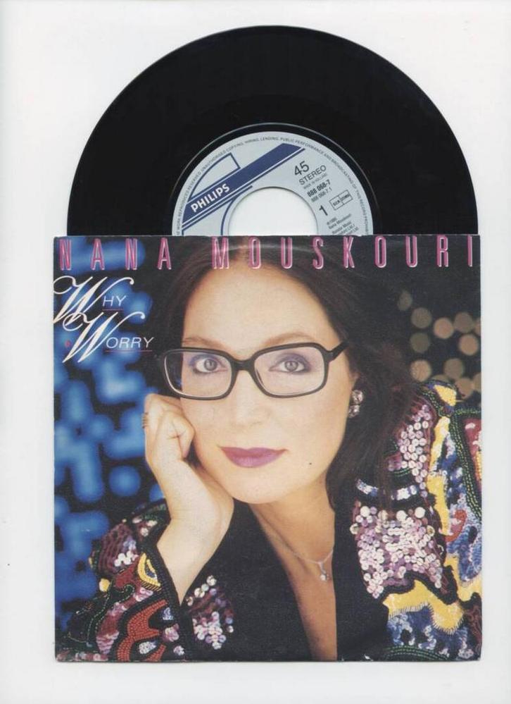 Nana Mouskouri – Why Worry / Song For Liberty (1-7-Vinyl-Si, Cd's en Dvd's, Vinyl Singles, Ophalen of Verzenden