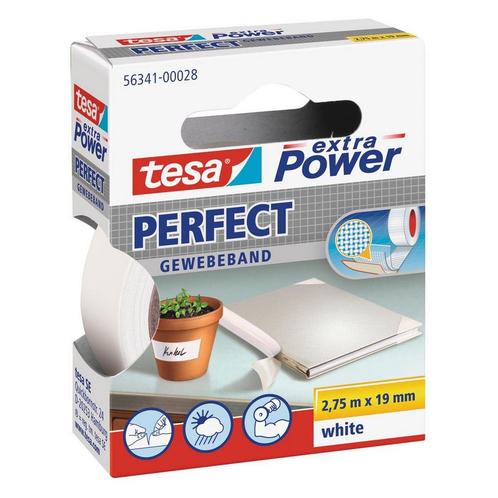 Tesa extra Power Perfect, ft 19 mm x 2,75 m, wit, Huis en Inrichting, Woonaccessoires | Overige