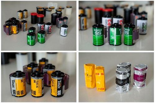 Agfa, Fuji, Ilford, Kodak 21 rolls 35mm en 120mm Pellicule, Audio, Tv en Foto, Fotocamera's Analoog