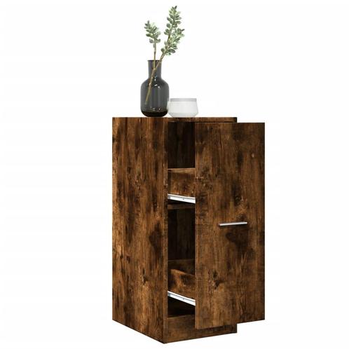 vidaXL Apothekerskast 30x41x77,5 cm bewerkt hout gerookt, Huis en Inrichting, Kasten | Overige, Nieuw, Verzenden