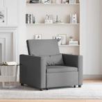 vidaXL Enkel Sofa Bed Donkergrijs 90 x 165 x 87 cm Stof, Huis en Inrichting, Fauteuils, Verzenden, Nieuw