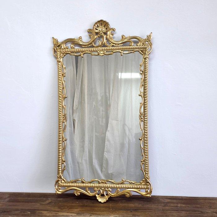 Spiegel - Verguld messing - decorato cimasa, Antiek en Kunst, Antiek | Overige Antiek