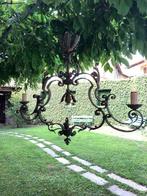 Lustre - Fer forgé et lamierino, Antiquités & Art