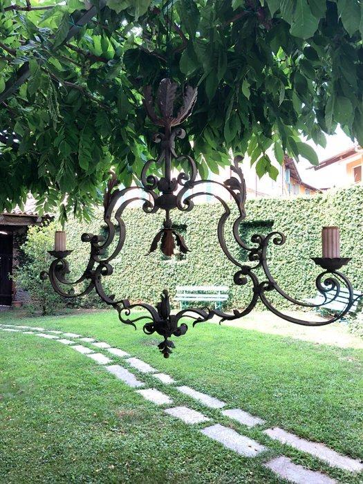 Lustre - Fer forgé et lamierino, Antiquités & Art, Antiquités | Autres Antiquités