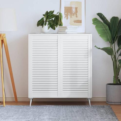vidaXL Kastdeuren met lamellen 2 st 99,3x49,4 cm grenenhout, Doe-het-zelf en Bouw, Hang- en Sluitwerk, Nieuw, Verzenden