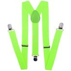 Fako Fashion - Bretels - Effen - 100cm - Fluo Groen, Verzenden, Nieuw