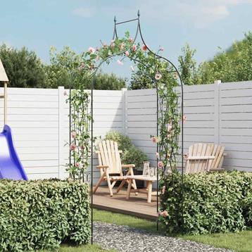 vidaXL Tuinboog speer ontwerp donkergroen, Tuin en Terras, Verzenden, Nieuw