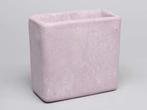 Cement bloempot hoog Roze cement medium 19x9,5x18 cm, Nieuw