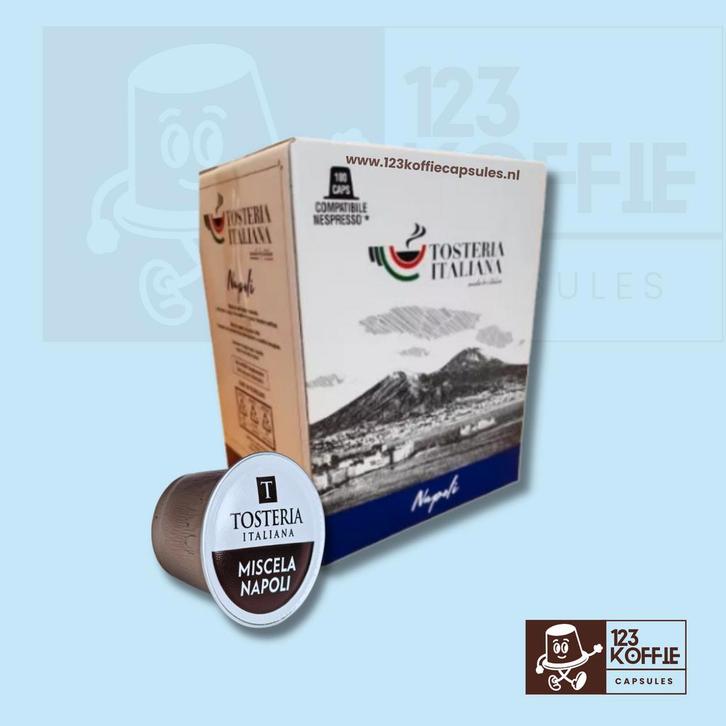 Sterke espresso capsules Nespresso – Napoli blend 100 stuks, Elektronische apparatuur, Koffiemachine-accessoires, Verzenden