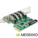 Delock 89360 PCI Express x1-kaart naar 4 x externe USB, Computers en Software, Verzenden, Nieuw