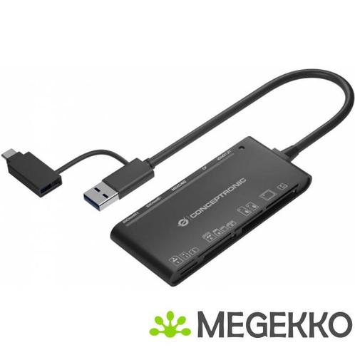 Conceptronic StreamVault BIAN03B geheugenkaartlezer USB 3.2, Informatique & Logiciels, Cartes réseau, Envoi