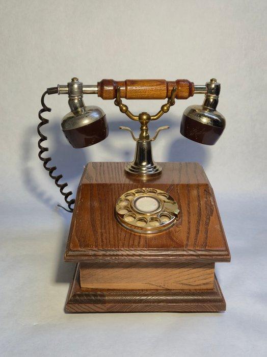 Analoge telefoon - (PTT) Lyon-model - Hout, Messing -, Antiek en Kunst, Kunst | Designobjecten