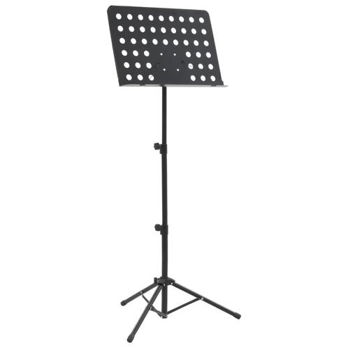 vidaXL Muziekboekenstandaard staal zwart, Muziek en Instrumenten, Overige Muziek en Instrumenten, Nieuw, Verzenden