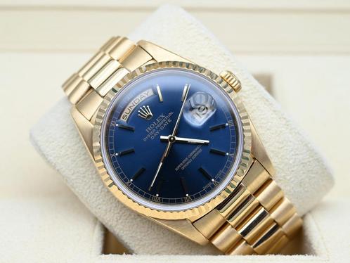 Rolex Day-Date Ref. 18238 Year 1990 (Box), Handtassen en Accessoires, Horloges | Heren, Polshorloge, Zo goed als nieuw, Rolex
