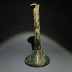 Oud-Romeins Glas Zalf. 1e - 3e eeuw n.Chr. 25 cm hoog. Ex