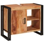 vidaXL Wastafelonderkast 71 x 33 x 58 cm Massief Acacia, Verzenden, Nieuw
