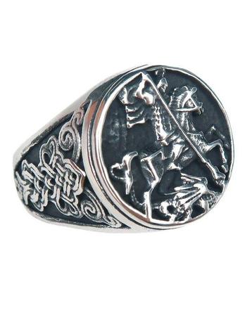 Bague de protection - Saint Georges et le Dragon - Victoire