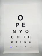 Alex Bucklee (XX-XXI) - Eye Test Black  On Canvas