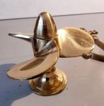 Maritieme objecten (3) - Messing- Schroef, anker en captain, Antiek en Kunst