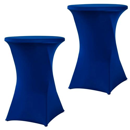 Set Van 2 Stuks! Statafelrok Blauw 80 CM Alora Tafelrok Voor, Tuin en Terras, Hand-tuingereedschap, Nieuw