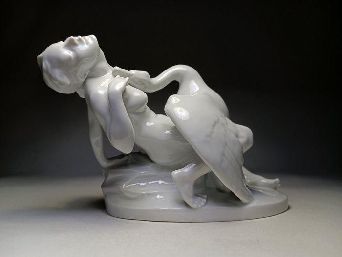 Herend - István Lrincz - sculptuur, Léda with the swan/Art, Antiek en Kunst, Kunst | Designobjecten