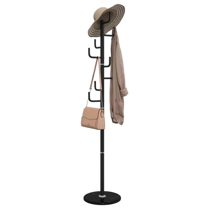 vidaXL Kapstok 183 cm gepoedercoat ijzer zwart, Huis en Inrichting, Woonaccessoires | Kapstokken, Nieuw, Verzenden