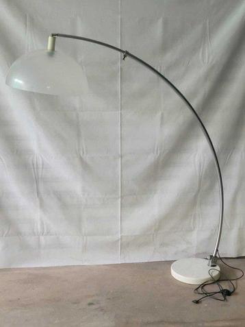 Gebogen vloerlamp - Staal - Vintage booglamp