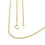 Gouden gourmet schakel ketting | 43 cm (schakelketting), Handtassen en Accessoires, Kettingen, Ophalen of Verzenden, Gebruikt