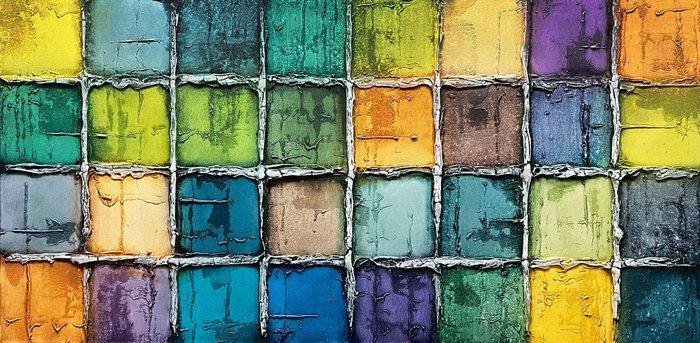 J.Jecminek - Unspoken Thoughts - XL 3D painting - ready to, Antiek en Kunst, Kunst | Schilderijen | Modern