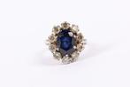 Zonder Minimumprijs - Ring Zilver - 4.70ct. tw. Saffier -, Nieuw