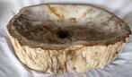 Waskom - Versteend hout - wasbak, Antiek en Kunst