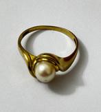 Sans prix de réserve - Bague - 9 carats Or jaune Perle -, Bijoux, Sacs & Beauté