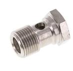 Boulon banjo 1 voie en laiton nickelé avec filetage mâle, Verzenden, Nieuw