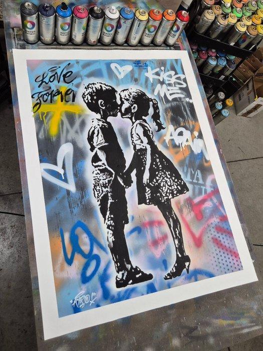 Hipo (1988) - Kiss Me Again (XL Original artwork), Antiek en Kunst, Kunst | Schilderijen | Modern