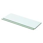 vidaXL Schappen 2 st 50x12 cm glas transparant, Huis en Inrichting, Verzenden, Nieuw