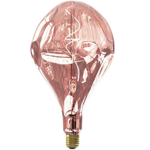 Calex Filament LED Organic EVO XXL Rose Ø165 E27 6W, Maison & Meubles, Lampes | Lampes en vrac, Envoi